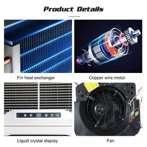Unité de ventilation à haute efficacité (FCU) 850m³/h R410a, climatiseur cassette 4 voies pour bureau - Product Image 5
