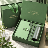 Boîte cadeau personnalisée avec logo, bloc-notes à couverture rabattable, emballage de luxe pour cadeaux d'entreprise, vente en gros, boîte d'emballage hautement personnalisable