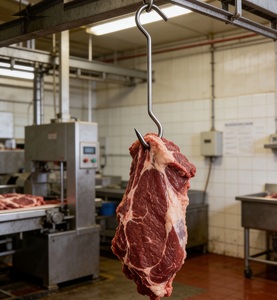 Gancho de Carne de Acero Inoxidable 304 de Doble <span class=keywords><strong>Punta</strong></span> Afilada, Gancho de Carnicero para Colgar en Mataderos y Procesamiento de Carne Fresca - Product Image 4