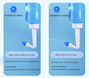 מערכת ההשקיה באף בקבוק <span class=keywords><strong>sinus</strong></span> שטיפה לחץ שטיפה סיר הציפורן 300 מ "ל 500 מ" ל למבוגרים ולילד - Product Image 4