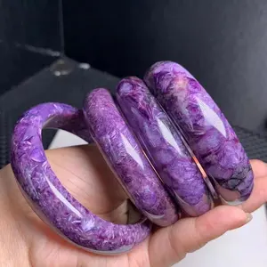 high quality natural charoite bangles Crystals Healing Stones Semi Precious Stones