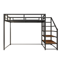 JZD Loft-Etagenbett Holz-Metall-Etagenbett Schul- Hotel- Heim-Möbel Neues Design Doppelbetten