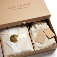 Boîte cadeau de luxe personnalisée, robuste, écologique, recyclable, en carton avec laminage mat, pour chaussettes et vêtements