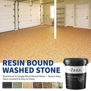Piedra Lavada con Resina Azul Kingfisher, Personalizada de Fábrica <span class=keywords><strong>para</strong></span> Jardín en Azotea, Terraza, Ligera, Aislante del Calor, Impermeable - Product Image 1