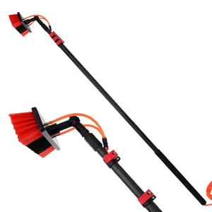 Carbone 10/15m alimenté en eau poteau <span class=keywords><strong>télescopique</strong></span> poteau de nettoyage de fenêtres avec brosse facile à utiliser nettoyeur de <span class=keywords><strong>vitres</strong></span> brosse de nettoyage de panneau solaire - Product Image 1