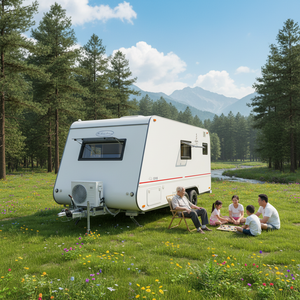 Nouvelle caravane de <span class=keywords><strong>camping</strong></span> tout-terrain ultra-légère <span class=keywords><strong>en</strong></span> aluminium moderne à double essieu pour voyages <span class=keywords><strong>en</strong></span> <span class=keywords><strong>camping</strong></span>-<span class=keywords><strong>car</strong></span> - Product Image 1