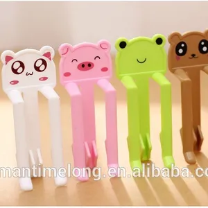 2pcs/set Cute Cartoon Animal Garbage Bag Clip Cartoon Trash Clip Junk Folder Clip Send Randomly