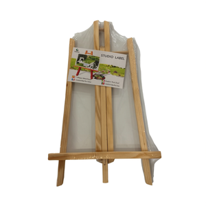 Caballete de escritorio de madera en forma de T de 40 cm con soporte cómodo para bolígrafos - Product Image 3