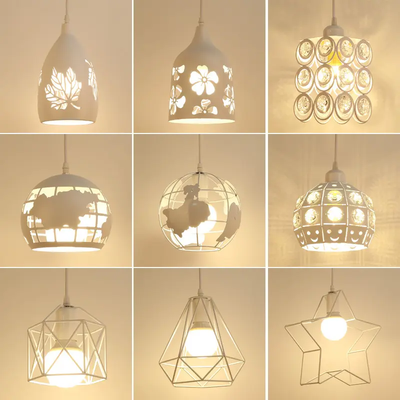 Luminária pendente geométrica com design moderno de led, lâmpada pendente, para sala de estar, para decoração de interiores