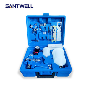 SANTWELL HVLP <b>Spray</b> Gun Kit 0.8mm 1.4mm Pneumatic Paint Sprayer <b>Set</b> with 600ml Cup 125ml Cup Carrying Case - Product Image 3