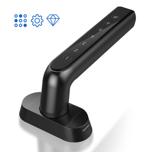 قفل باب ذكي من سبائك الزنك، دخول بدون مفتاح، بصمة الإصبع، كلمة مرور، بطاقة، مفتاح، قفل تلقائي، تصميم مضاد للتطفل لأمان المنزل والمكتب - Product Image 6