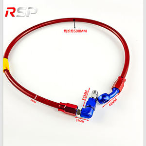 Otomatik Fren Hortumları Motosiklet Dirt Bike Paslanmaz Çelik Örgülü PTFE Hidrolik Güçlendirilmiş Fren Hattı Debriyaj Hortumu 70MPa+ 500-2400mm - Product Image 5