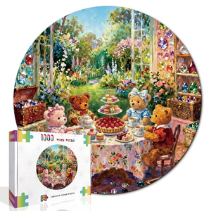 Puzzle en papier personnalisé par le fabricant, 1000 pièces, motifs de personnages adorables, pour enfants - Product Image 1
