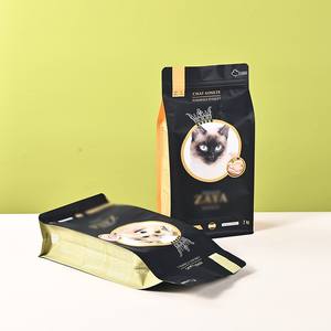 Sacs d'emballage pour aliments pour animaux de compagnie (chats et chiens) en plastique et aluminium avec fermeture éclair, impression possible, exigences du client acceptées. - Product Image 1