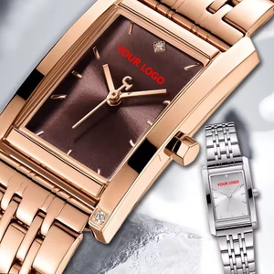 High End Luxury Square Stainless Steel Quartz <b>Watches</b> Custom Logo Classic Fashion Wholesale Women <b>Waterproof</b> Business <b>Watch</b> - Product Image 4