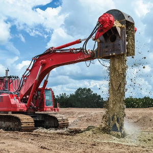 Tarière rotative de 30 m avec tête de mélange bleue pour la remédiation des sols et le traitement des boues - Product Image 3