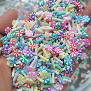 Remplisseur de sucre polymère, fournitures pour bricolage, bonbons arc-en-ciel à la menthe poivrée, 1kg - Product Image 3