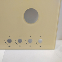 Écran d'impression en soie de découpe trempé de couleur personnalisée cuisinière à gaz de table brûleur à gaz cuisinière à verre pièces de cuisinière en verre