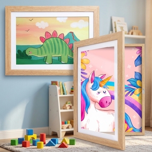 2 Cornici Rettangolari in MDF Ecologico A4 <span class=keywords><strong>per</strong></span> <span class=keywords><strong>Disegni</strong></span> dei Bambini, Cornice in Legno Colorato <span class=keywords><strong>per</strong></span> <span class=keywords><strong>Collage</strong></span> Fotografico e Artistico - Product Image 6