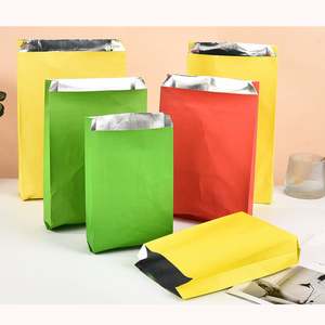 Sac d'emballage en papier enduit anti-graisse de qualité alimentaire jetable pour sandwichs de poulet de restaurant BBQ, idéal pour la vente à emporter - Product Image 1