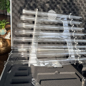 Arpa de Cristal de Cuarzo Transparente de 8 Tubos con Tono Alto en Do, Cuenco de Cuarzo Puro con Estuche de Transporte, Venta al por Mayor - Product Image 4