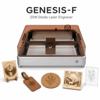 Graveur et découpeur laser à diode 20W 400x380mm pour Makerspace, éducation STEAM, machine de gravure et de découpe du bois, de l'acrylique et du cuir
