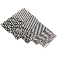 Allsome — jeu de 50 forets HSS à tige droite et acier rapide, 1/1, 5/2/2, 5/3mm, Mini forets hélicoïdaux pour le travail du bois, en plastique et en aluminium