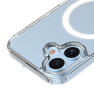 Nuovo popolare scatola custodia confezione Wireless ricarica magnetica chiara <span class=keywords><strong>Cover</strong></span> del telefono antiurto per <span class=keywords><strong>iphone</strong></span> 17 16 15 14 13 12 caso paraurti - Product Image 4