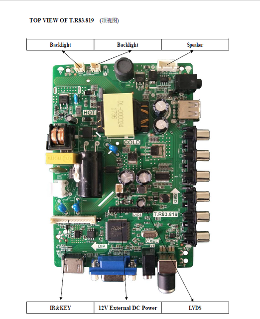 led tv main board for 32 inch 42 inch tv 801 T.R67.PB816 PB816