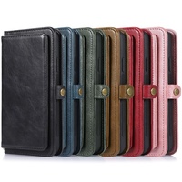Étui portefeuille hybride TPU PU détachable en cuir pour iPhone 14 Pro Max, coque de téléphone multifonction 2-en-1 pour iPhone 11 12 13 14