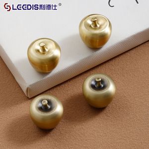 Lecdis Brass Apple <b>Knob</b> Bronze Color Single Hole Drawer Handle French Style Furniture Hardware - Product Image 2