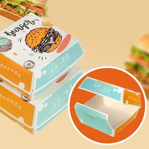 PM Disposable To Go Food Container Custom Design Take Away Lunch Packing Bagasse Pulp Hinge Hamburger Burger <b>Boxes</b> - Product Image 3