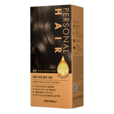 Tonymoly 6N capelli naturali capelli personali copertura 500ml crema permanente per capelli colore materiale plastico senza ammoniaca - Product Image 1