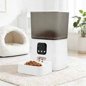 Distributeur automatique intelligent de nourriture pour animaux de compagnie en gros d'usine, avec application WiFi et contrôle à distance, gamelles et distributeurs pour animaux - Product Image 1