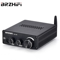 BRZHIFI — préamplificateur à Tube sous vide BT5.0, style hi-fi, stéréo, avec triple réglage des basses