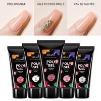 PRO Hema gratuit ingrédient sûr extension rapide Gel constructeur laiteux rose construction ongles Apex acrylique Poly Gel pour ongles 15ml