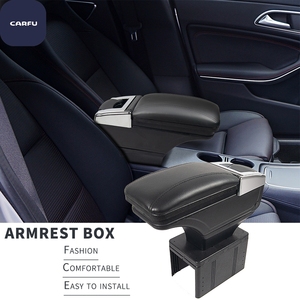 Accesorios para Automóviles CARFU, Fábrica OEM Integral, Más de 21 Años de Experiencia, Reposabrazos para Automóvil de Diseño Moderno en Cuero ABS y PVC - Negro/Gris/Beige - Product Image 3