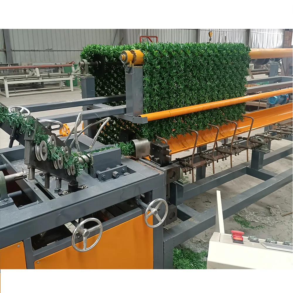 Hindistan türkiye için fabrika otomatik yapay çim bahçe çit zincir bağlantı çit makinesi