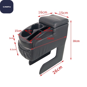 AC-458 Universal Car Center <b>Console</b> Armrest Box Non-Perforated Front Rear Cup Holder Source Factory Direct - Product Image 4