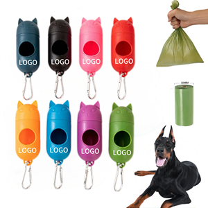 Dispensador de Bolsas para Desechos de Mascotas, Ecológico y Biodegradable, para Perros y Gatos, Incluye 1 Rollo de Bolsas - Product Image 1