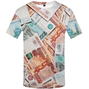 T-shirt à manches courtes en tricot durable pour homme, imprimé animal, style PUNK, Harajuku, imprimé 3D, en <span class=keywords><strong>roubles</strong></span> russes - Product Image 1