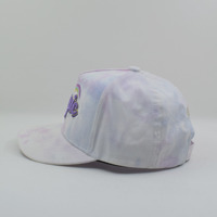 Casquette de baseball en coton pour enfants, personnalisable OEM/ODM avec logo, 5 panneaux structurés, tie-dye, broderie cœur arc-en-ciel mignon, vente en gros