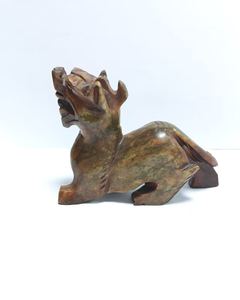 Statua di Pixiu in Giada Verde Naturale Intagliata, Coppia di Ornamenti Cinesi Feng Shui per Attirare la Ricchezza, Decorazione per Casa e Ufficio - Product Image 5