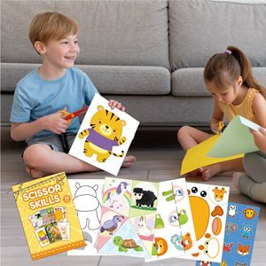 Set di Libri <span class=keywords><strong>per</strong></span> Tagliare Carta all'Ingrosso, Gioco Creativo Fai-da-te <span class=keywords><strong>per</strong></span> Bambini <span class=keywords><strong>per</strong></span> Sviluppare le Abilità con le Forbici - Product Image 4