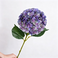 Fleur d'hortensia artificielle à toucher réel, imprimée en 3D, pour la décoration de mariage, de maison, d'hôtel et de table