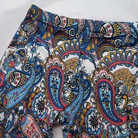 Pantalons évasés à pattes d'éléphant bohèmes pour femmes, imprimés géométriques, vêtements ethniques, vêtements hippies, leggings de yoga, pantalons palazzo