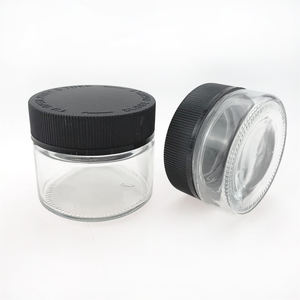 Bocal <span class=keywords><strong>en</strong></span> <span class=keywords><strong>verre</strong></span> de 1oz 2oz 3oz 4oz avec couvercle CR petits contenants anti-fuite pour épices cosmétiques artisanat - Product Image 5
