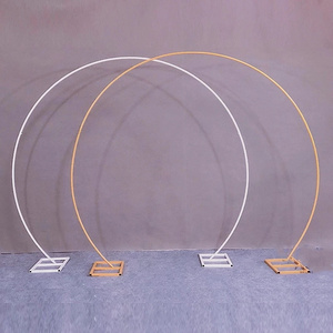 Large Size Golden Metal <strong>Circle</strong> <strong>Balloon</strong> Flower <strong>Arch</strong> Decoration for Birthday Wedding Graduation Decorations Photo Background <strong>Arch</strong> - Product Image 3