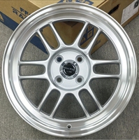 Rines Ligeros de Aleación de Aluminio Forjado por Flujo de 15, 16 y 17 Pulgadas, 4x100, 4x114.3 para Civic, Golf, Corolla, Nissan, Mazda