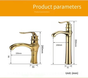 Robinet de lavabo monocommande <span class=keywords><strong>en</strong></span> alliage de <span class=keywords><strong>zinc</strong></span> de style rétro europé<span class=keywords><strong>en</strong></span>, à montage sur plan, avec cartouche céramique, couleur personnalisée, finition électrolytique - Product Image 6